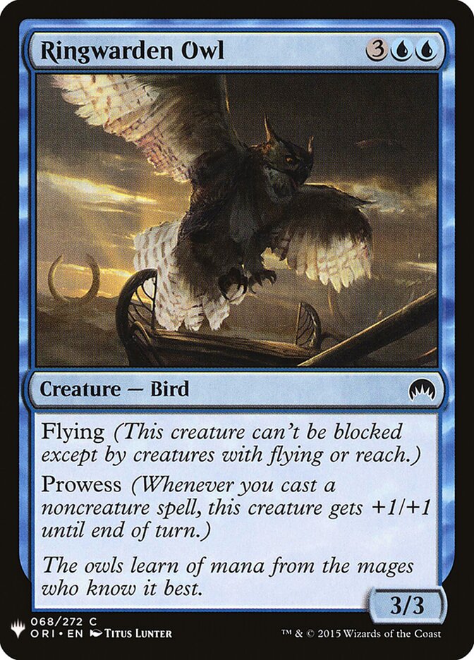 Coruja Guardiã do Anel / Ringwarden Owl - Magic: The Gathering - MoxLand