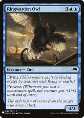 Coruja Guardiã do Anel / Ringwarden Owl - Magic: The Gathering - MoxLand