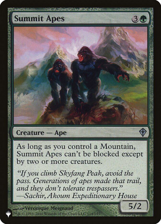 Símios do Pico / Summit Apes - Magic: The Gathering - MoxLand