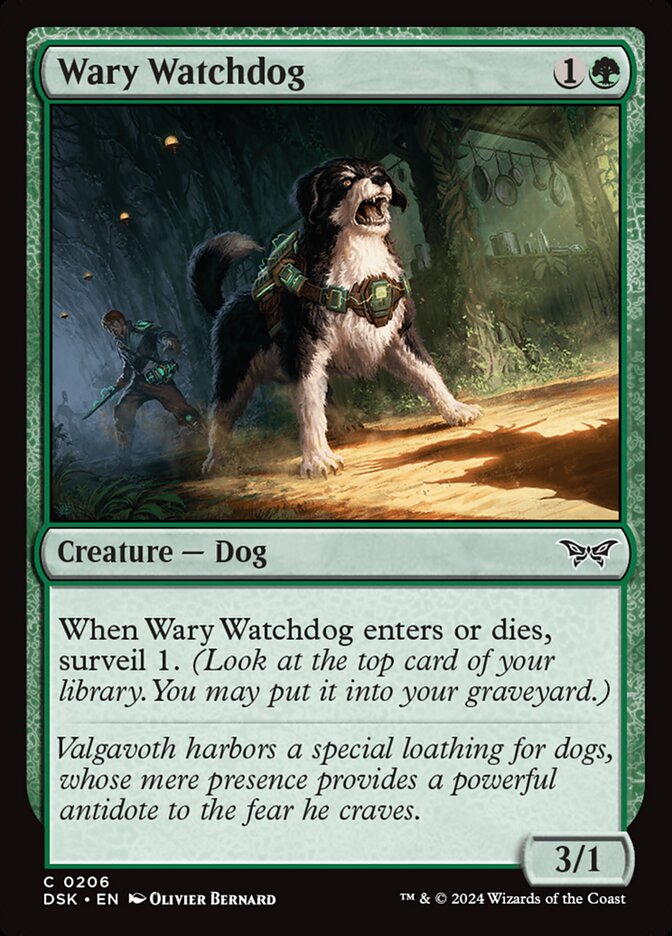 Cão de Guarda Ressabiado / Wary Watchdog - Magic: The Gathering - MoxLand