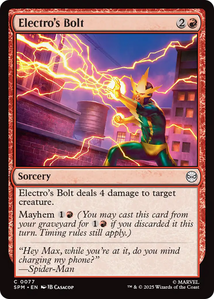 Electro's Bolt - Magic: The Gathering - MoxLand