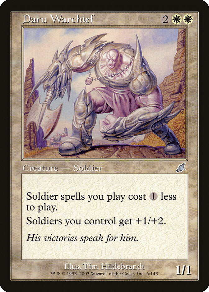 Comandante de Guerra de Daru / Daru Warchief - Magic: The Gathering - MoxLand