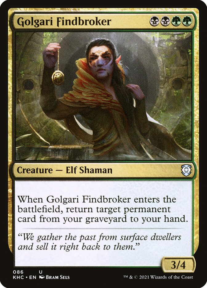 Achadista Golgari / Golgari Findbroker - Magic: The Gathering - MoxLand