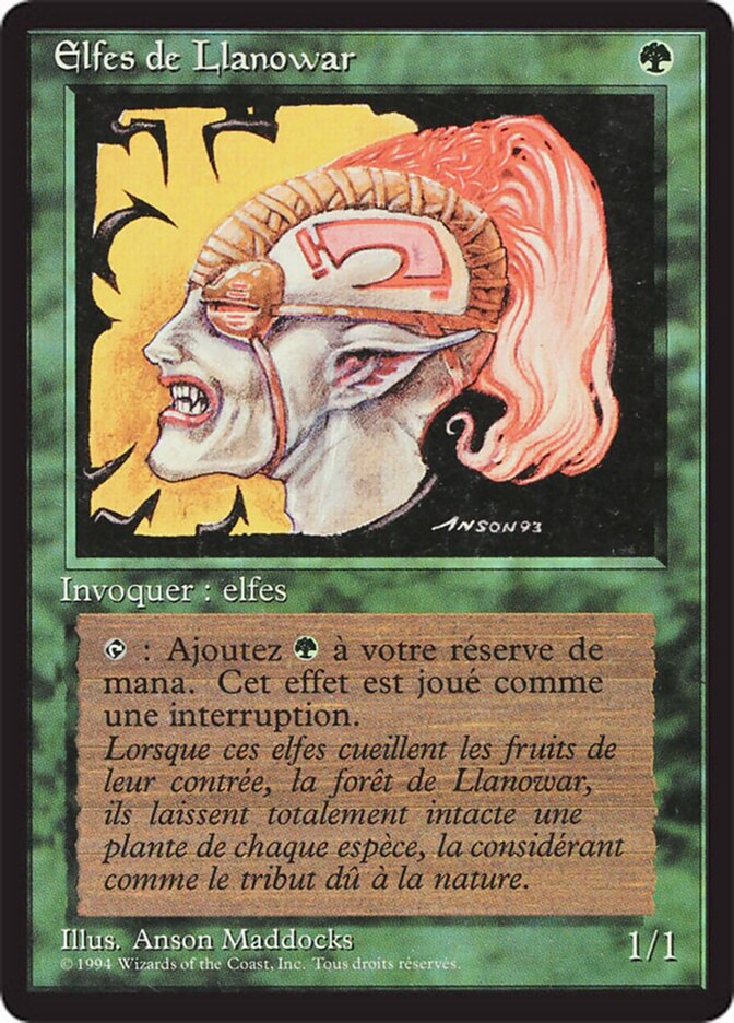 Elfos de Llanowar / Llanowar Elves - Magic: The Gathering - MoxLand