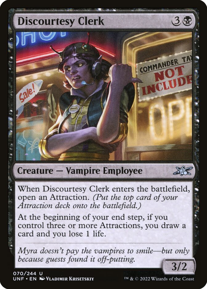 Discourtesy Clerk - Magic: The Gathering - MoxLand