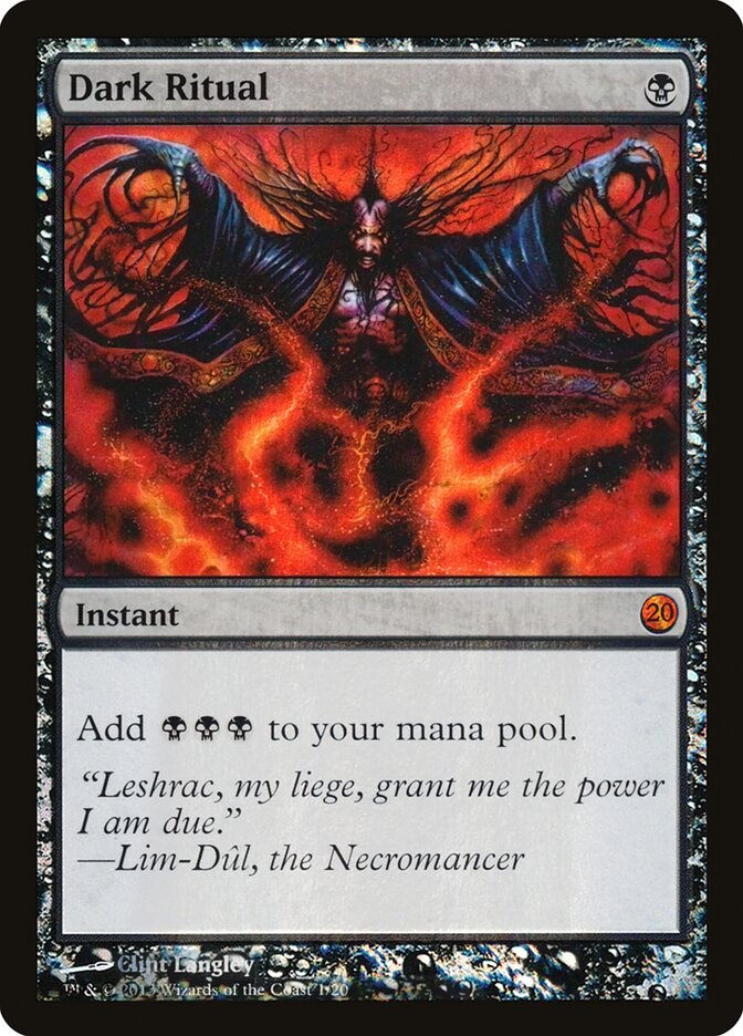 Ritual Sombrio / Dark Ritual - Magic: The Gathering - MoxLand