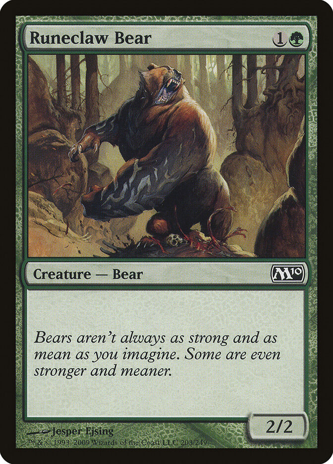 Urso Garra de Runa / Runeclaw Bear - Magic: The Gathering - MoxLand