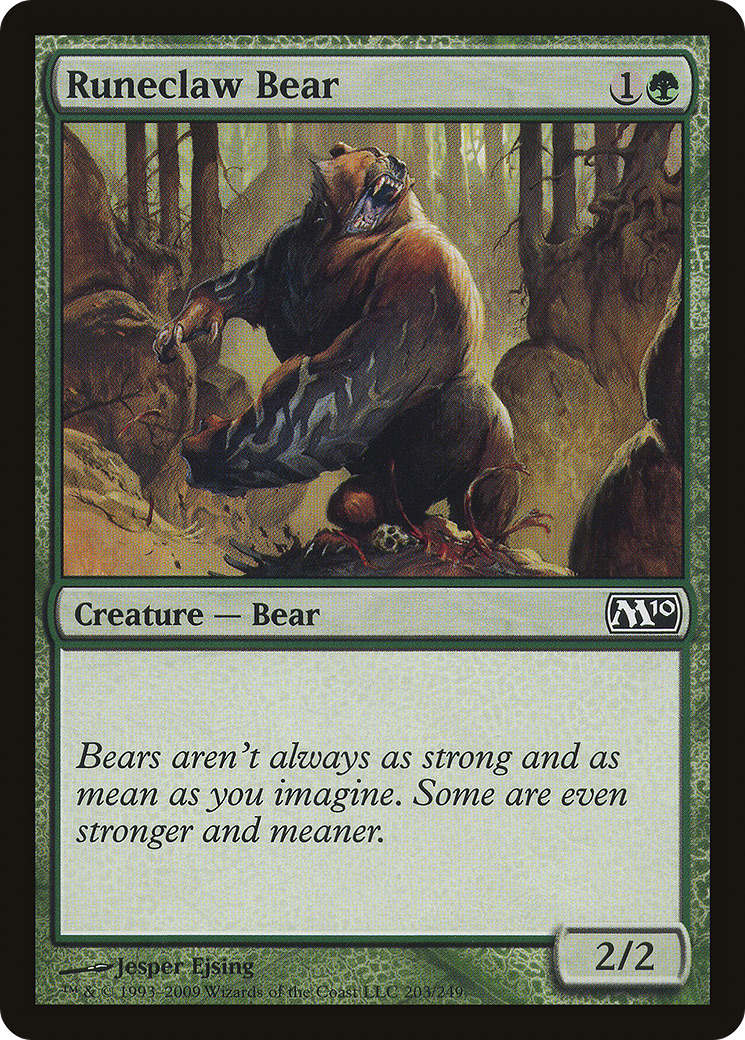 Urso Garra de Runa / Runeclaw Bear - Magic: The Gathering - MoxLand
