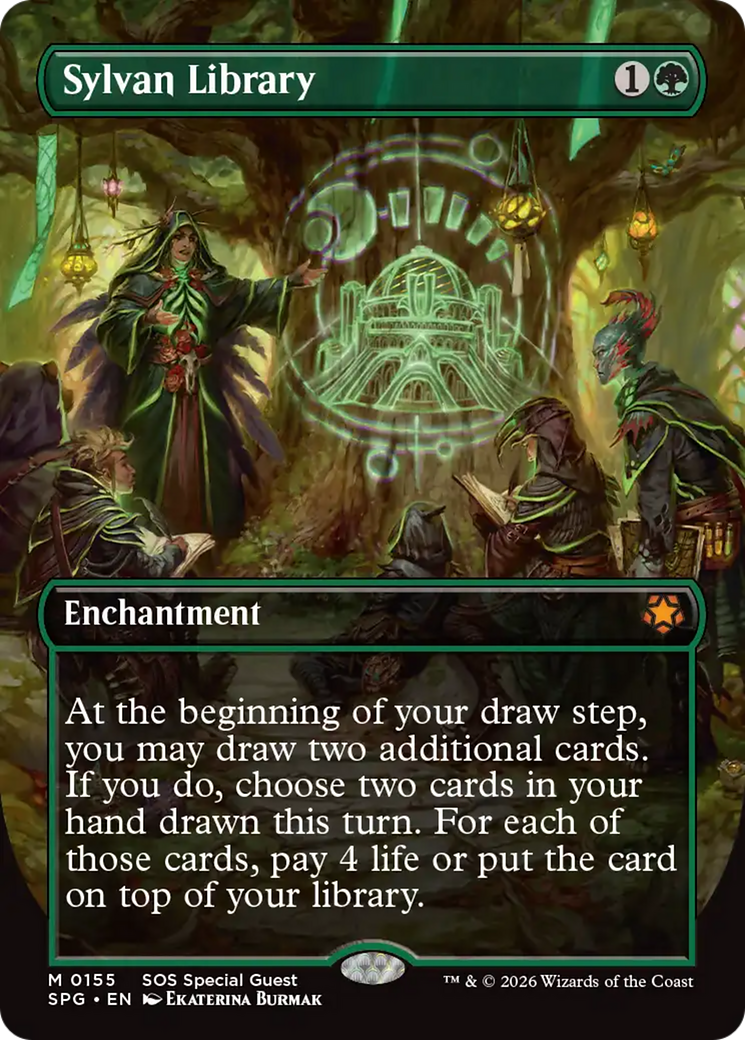 Grimório Silvestre / Sylvan Library - Magic: The Gathering - MoxLand