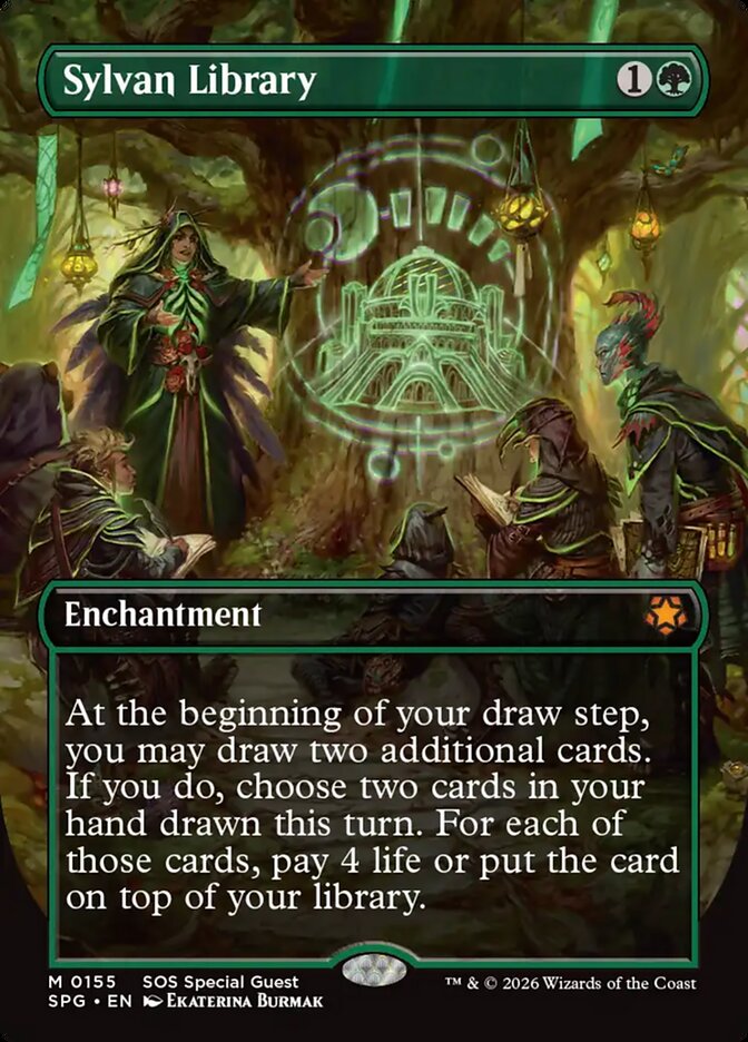 Grimório Silvestre / Sylvan Library - Magic: The Gathering - MoxLand