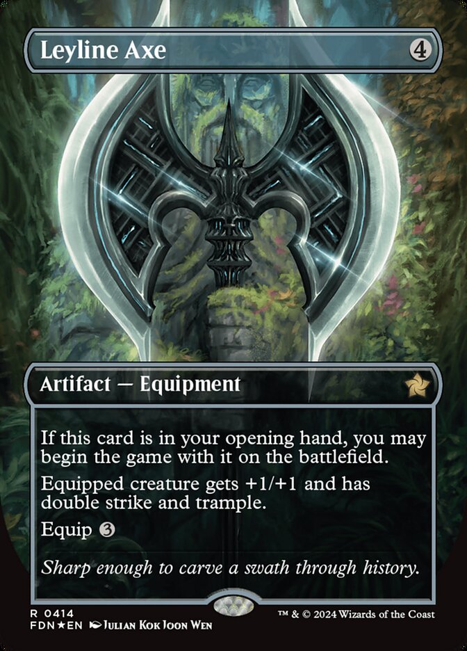 Machado da Linha de Força / Leyline Axe - Magic: The Gathering - MoxLand