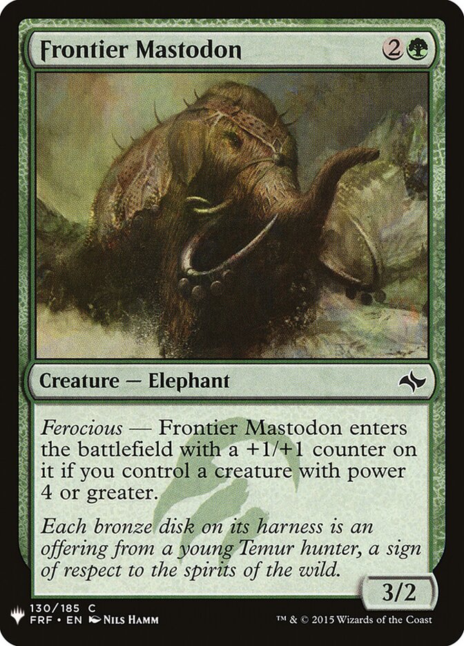 Mastodonte da Fronteira / Frontier Mastodon - Magic: The Gathering - MoxLand