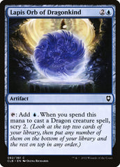Orbe dos Dragões de Lápis-lazúli / Lapis Orb of Dragonkind - Magic: The Gathering - MoxLand