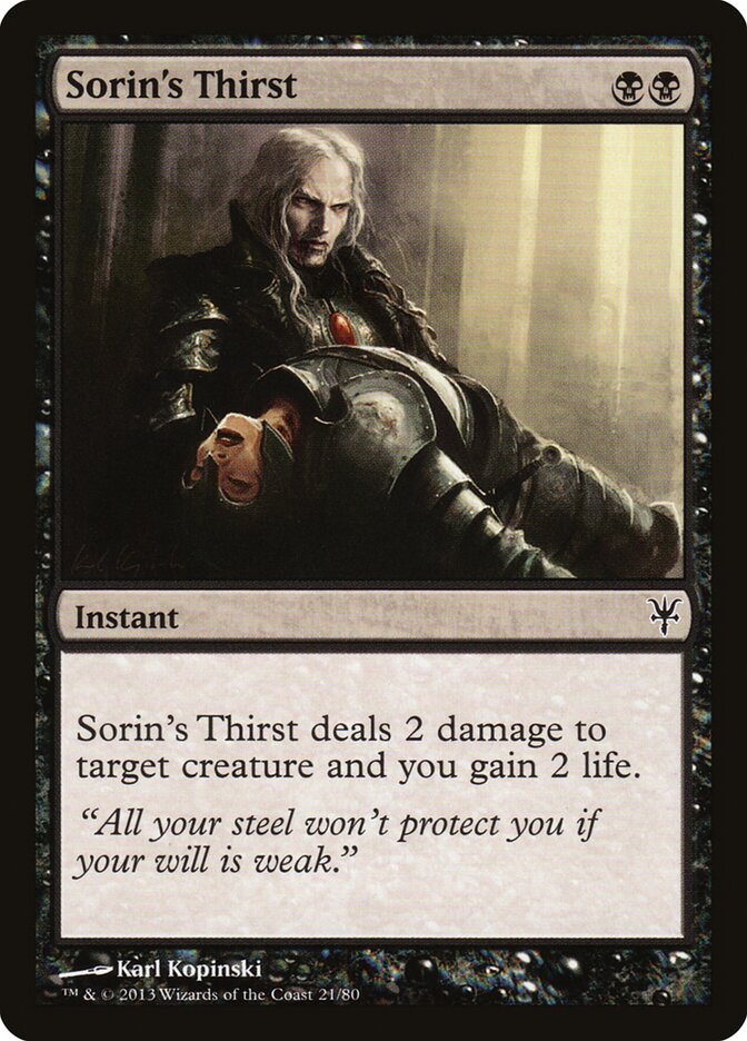 Sede de Sorin / Sorin's Thirst - Magic: The Gathering - MoxLand