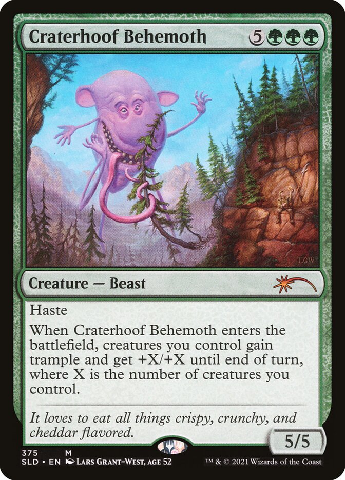 Behemoth Craterópode / Craterhoof Behemoth - Magic: The Gathering - MoxLand