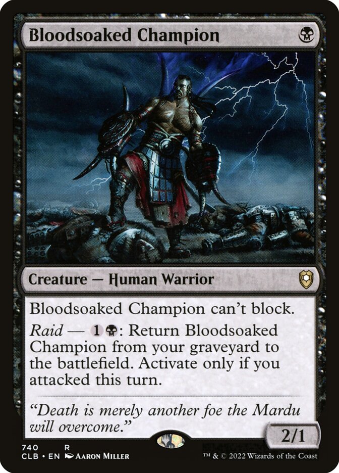 Campeão Banhado em Sangue / Bloodsoaked Champion - Magic: The Gathering - MoxLand