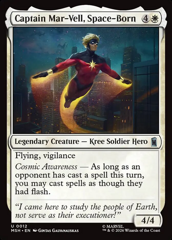 Captain Mar-Vell, Space-Born - Magic: The Gathering - MoxLand