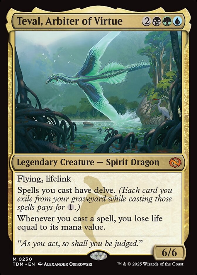 Teval, Árbitra da Virtude / Teval, Arbiter of Virtue - Magic: The Gathering - MoxLand