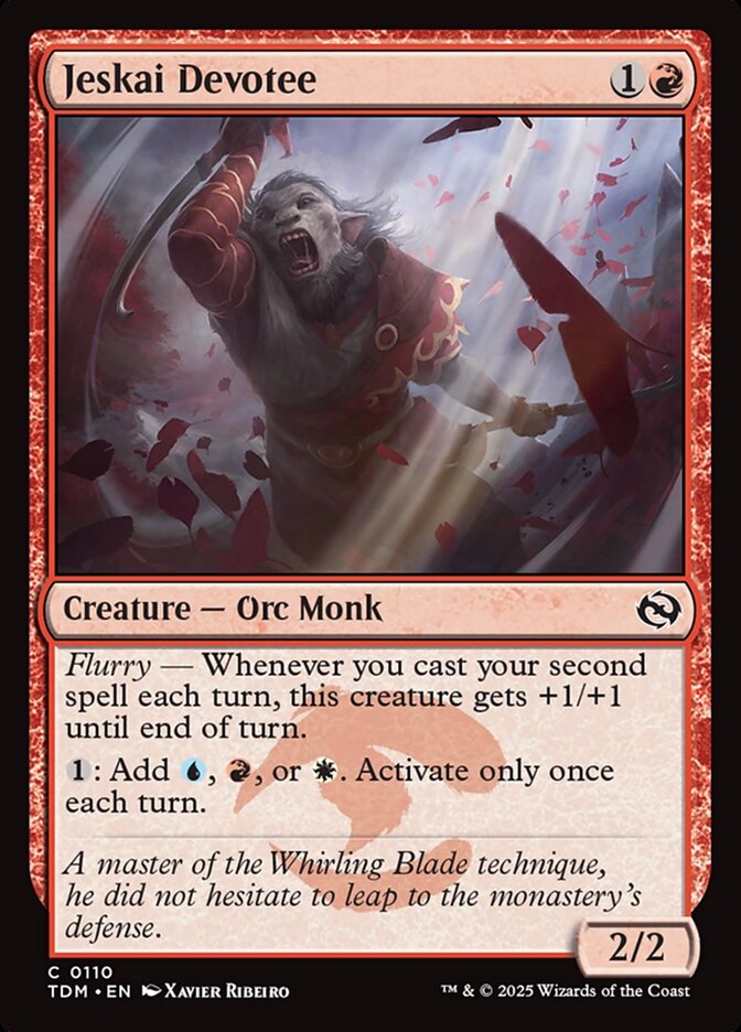 Devoto Jeskai / Jeskai Devotee - Magic: The Gathering - MoxLand