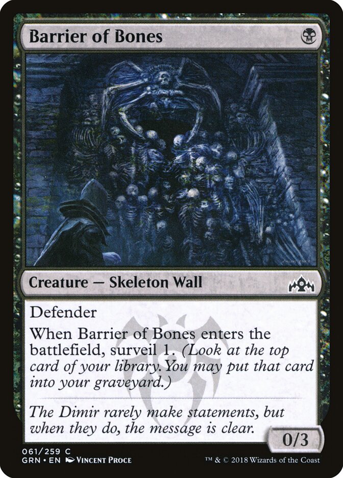 Muralha de Ossos / Barrier of Bones - Magic: The Gathering - MoxLand