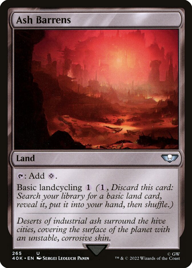 Desolação Fumegante / Ash Barrens - Magic: The Gathering - MoxLand