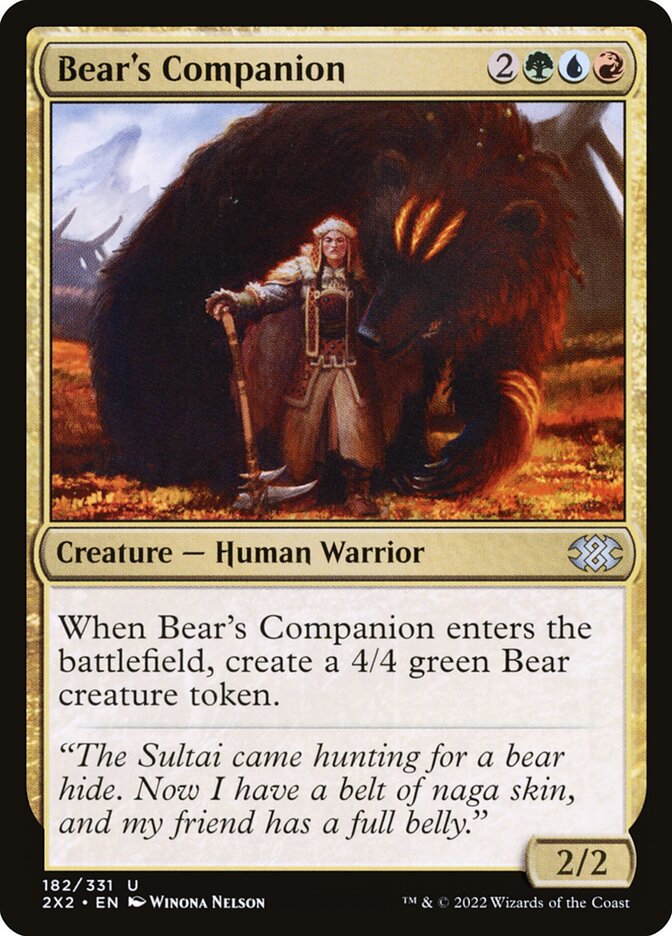 Companheiro do Urso / Bear's Companion - Magic: The Gathering - MoxLand