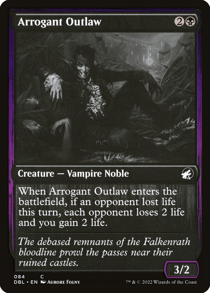 Fora da Lei Arrogante / Arrogant Outlaw - Magic: The Gathering - MoxLand