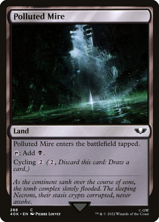 Lamaçal Poluído / Polluted Mire - Magic: The Gathering - MoxLand