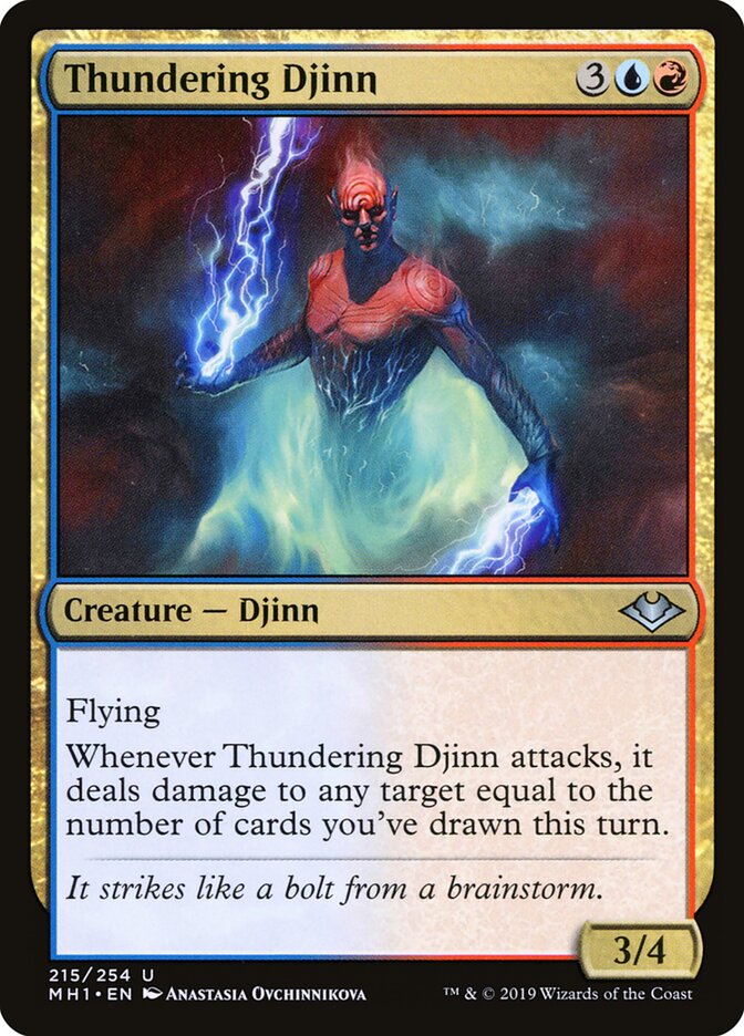 Gênio Trovejante / Thundering Djinn - Magic: The Gathering - MoxLand