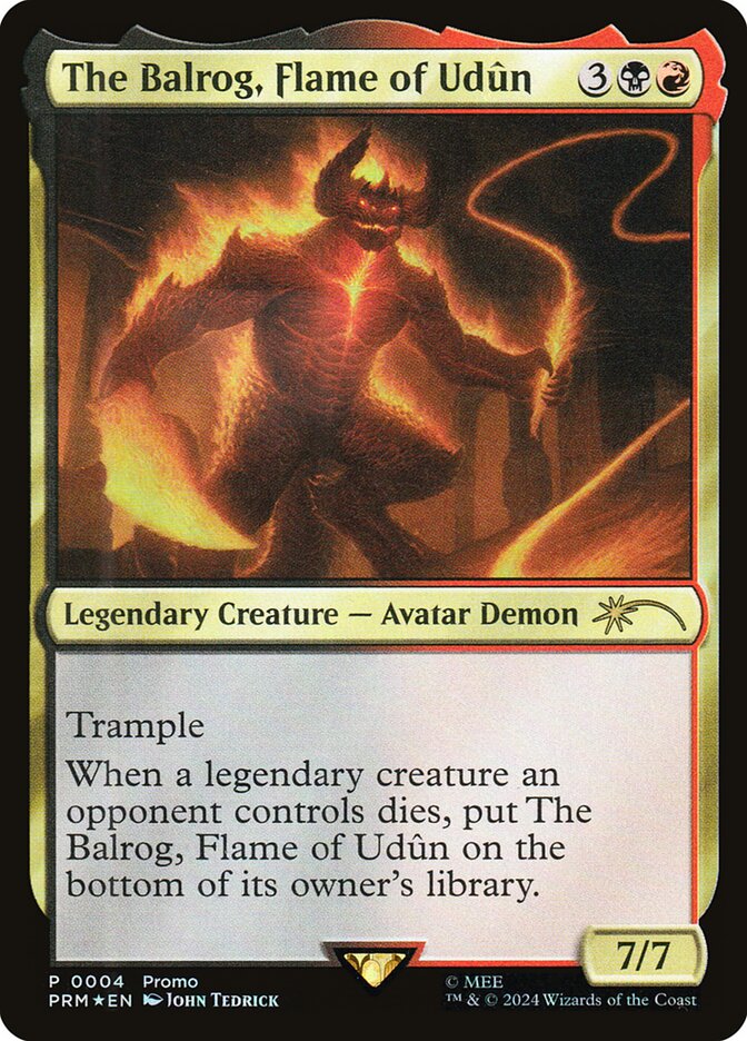 O Balrog, Chama de Udûn / The Balrog, Flame of Udûn - Magic: The Gathering - MoxLand