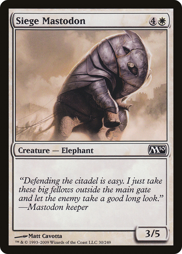 Mastodonte do Cerco / Siege Mastodon - Magic: The Gathering - MoxLand