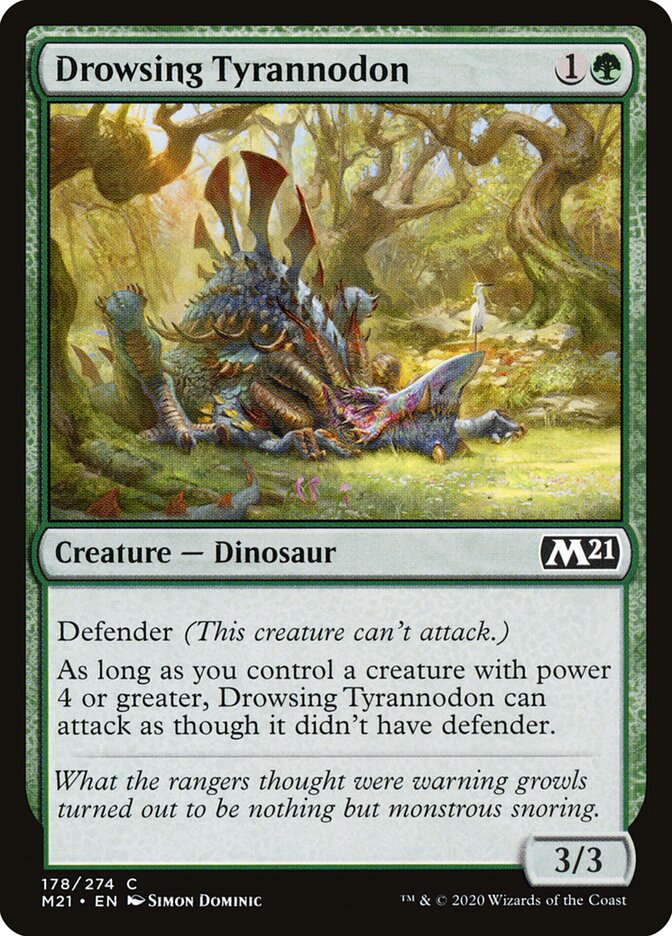 Tiranodonte Adormentado / Drowsing Tyrannodon - Magic: The Gathering - MoxLand