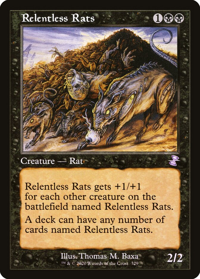 Ratos Implacáveis / Relentless Rats - Magic: The Gathering - MoxLand