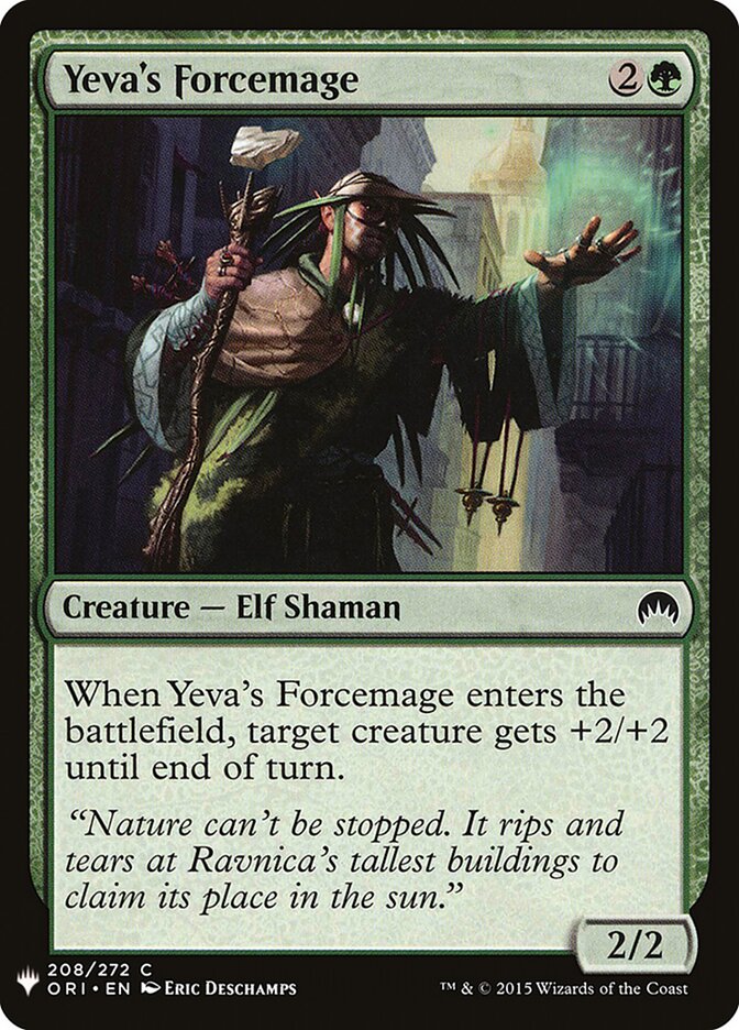 Mago da Força de Yeva / Yeva's Forcemage - Magic: The Gathering - MoxLand