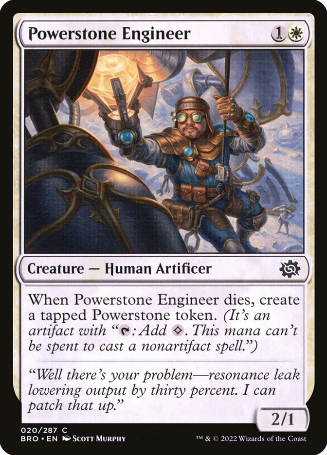 Engenheiro de Pedra de Energia / Powerstone Engineer - Magic: The Gathering - MoxLand
