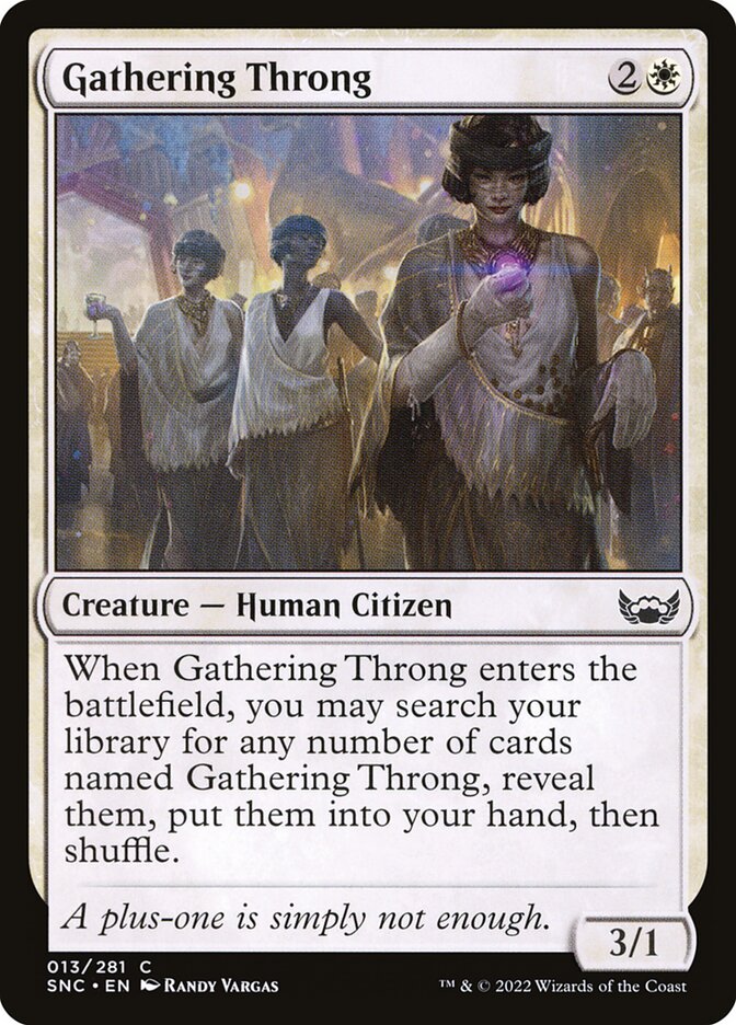 Turba em Formação / Gathering Throng - Magic: The Gathering - MoxLand