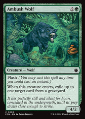 Lobo de Emboscada / Ambush Wolf - Magic: The Gathering - MoxLand