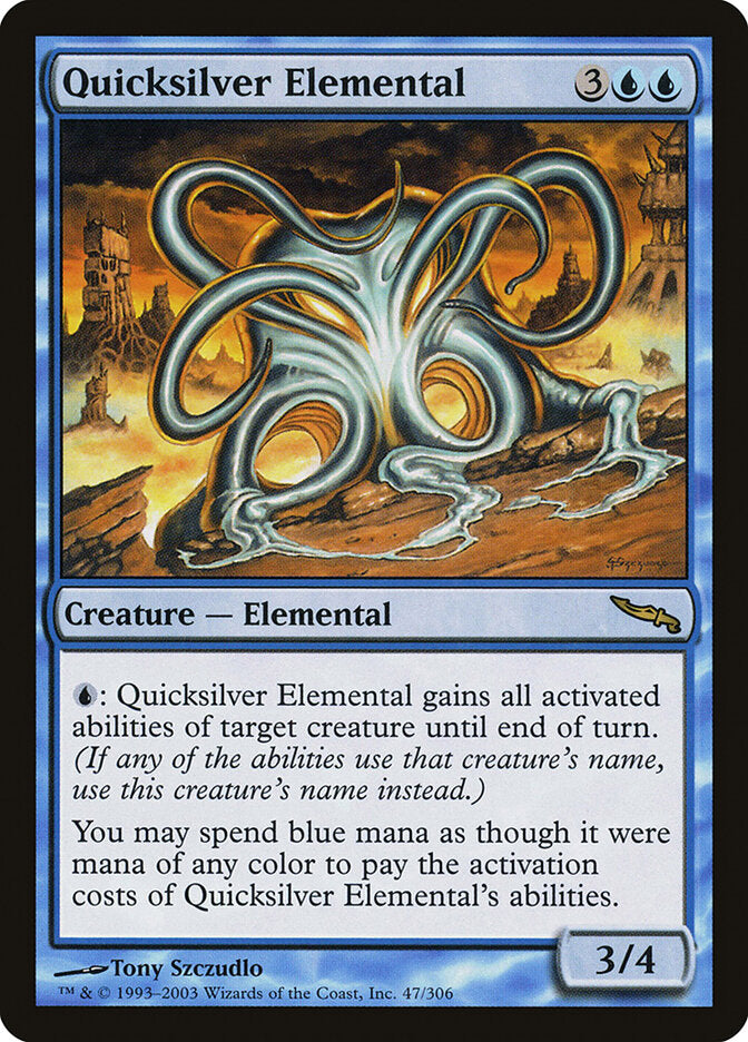 Elemental de Mercúrio / Quicksilver Elemental - Magic: The Gathering - MoxLand