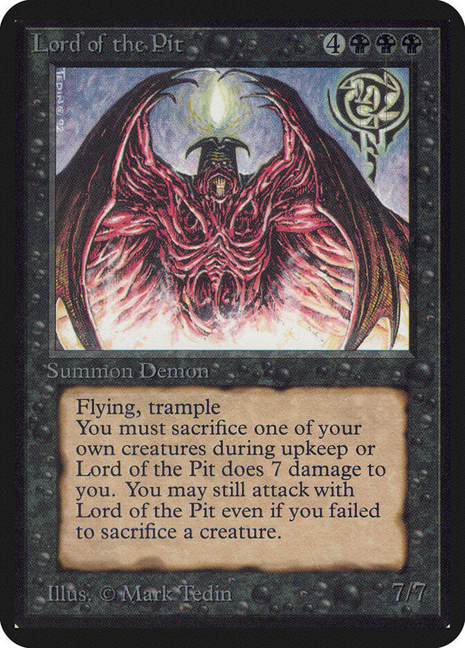 Senhor das Profundezas / Lord of the Pit - Magic: The Gathering - MoxLand