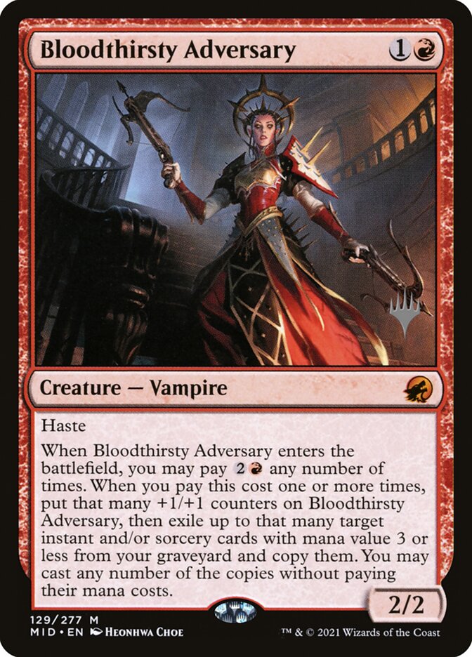Adversária Sanguinária / Bloodthirsty Adversary - Magic: The Gathering - MoxLand
