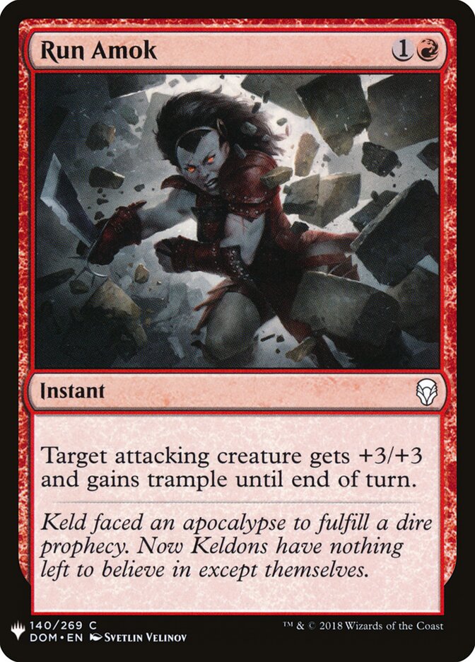 Enlouquecer de Fúria / Run Amok - Magic: The Gathering - MoxLand