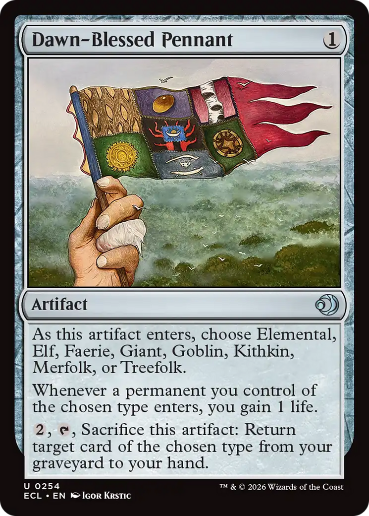 Galhardete Abençoado pela Aurora / Dawn-Blessed Pennant - Magic: The Gathering - MoxLand