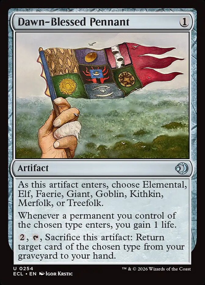 Galhardete Abençoado pela Aurora / Dawn-Blessed Pennant - Magic: The Gathering - MoxLand