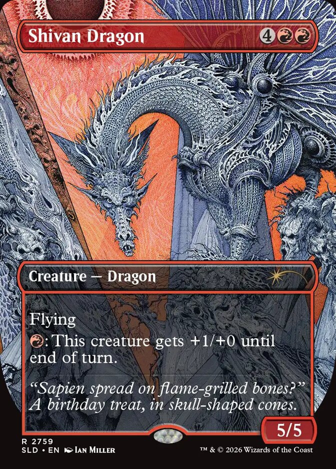 Dragão de Shiv / Shivan Dragon - Magic: The Gathering - MoxLand