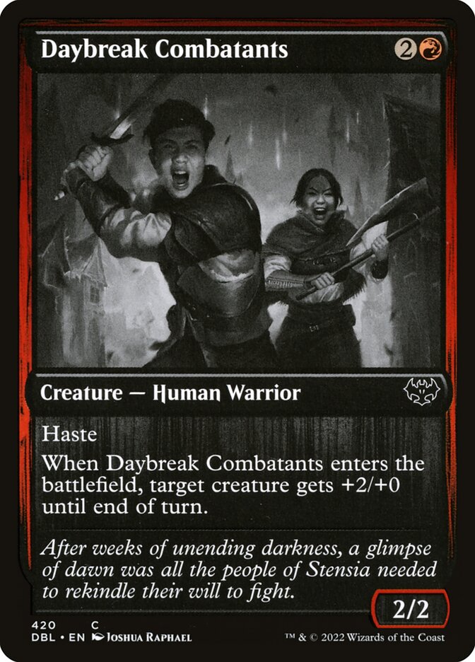 Combatentes do Raiar do Dia / Daybreak Combatants - Magic: The Gathering - MoxLand