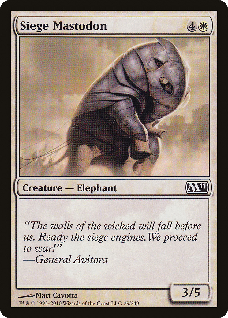 Mastodonte do Cerco / Siege Mastodon - Magic: The Gathering - MoxLand