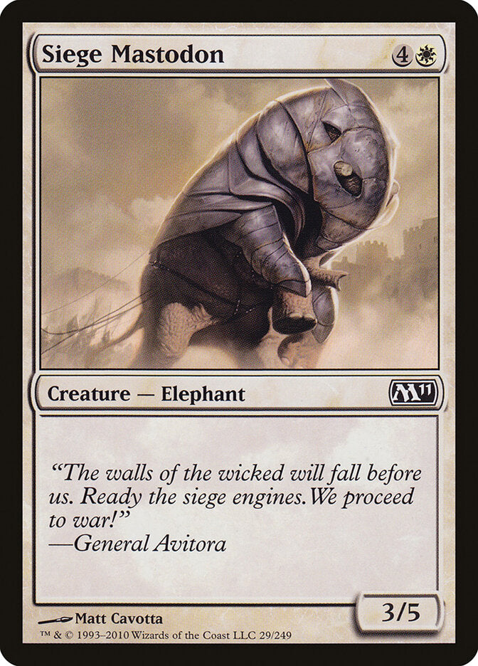 Mastodonte do Cerco / Siege Mastodon - Magic: The Gathering - MoxLand