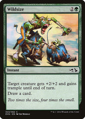 Crescimento Asqueroso / Wildsize - Magic: The Gathering - MoxLand