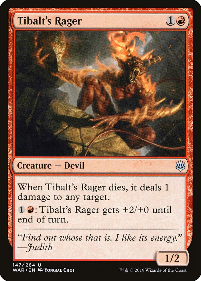 Raivoso de Tibalt / Tibalt's Rager - Magic: The Gathering - MoxLand