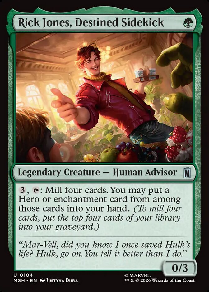 Rick Jones, Destined Sidekick - Magic: The Gathering - MoxLand